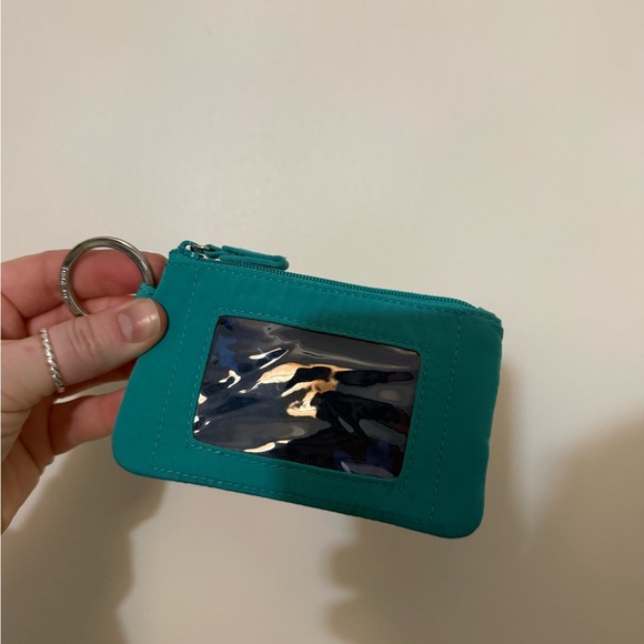 VERA BRADLEY MINI VIVIAN CROSSBODY TURQUOISE ID Case Cell Phone Crossbody Bundle - Picture 3 of 9